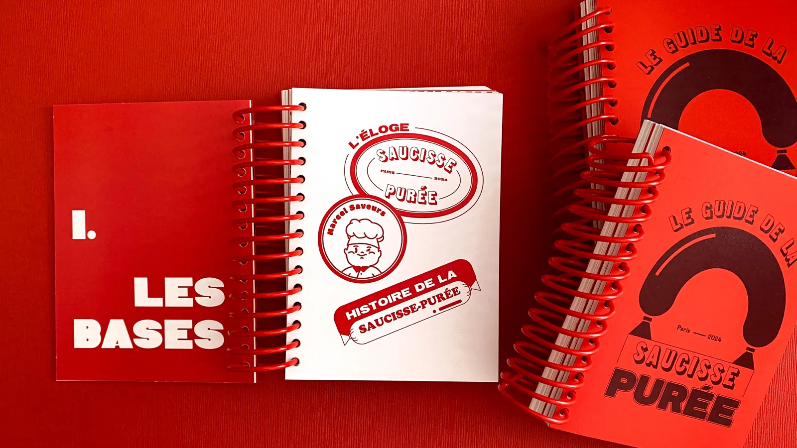 Pages intérieures du guide de la saucisse-purée, chapitre « Les bases »