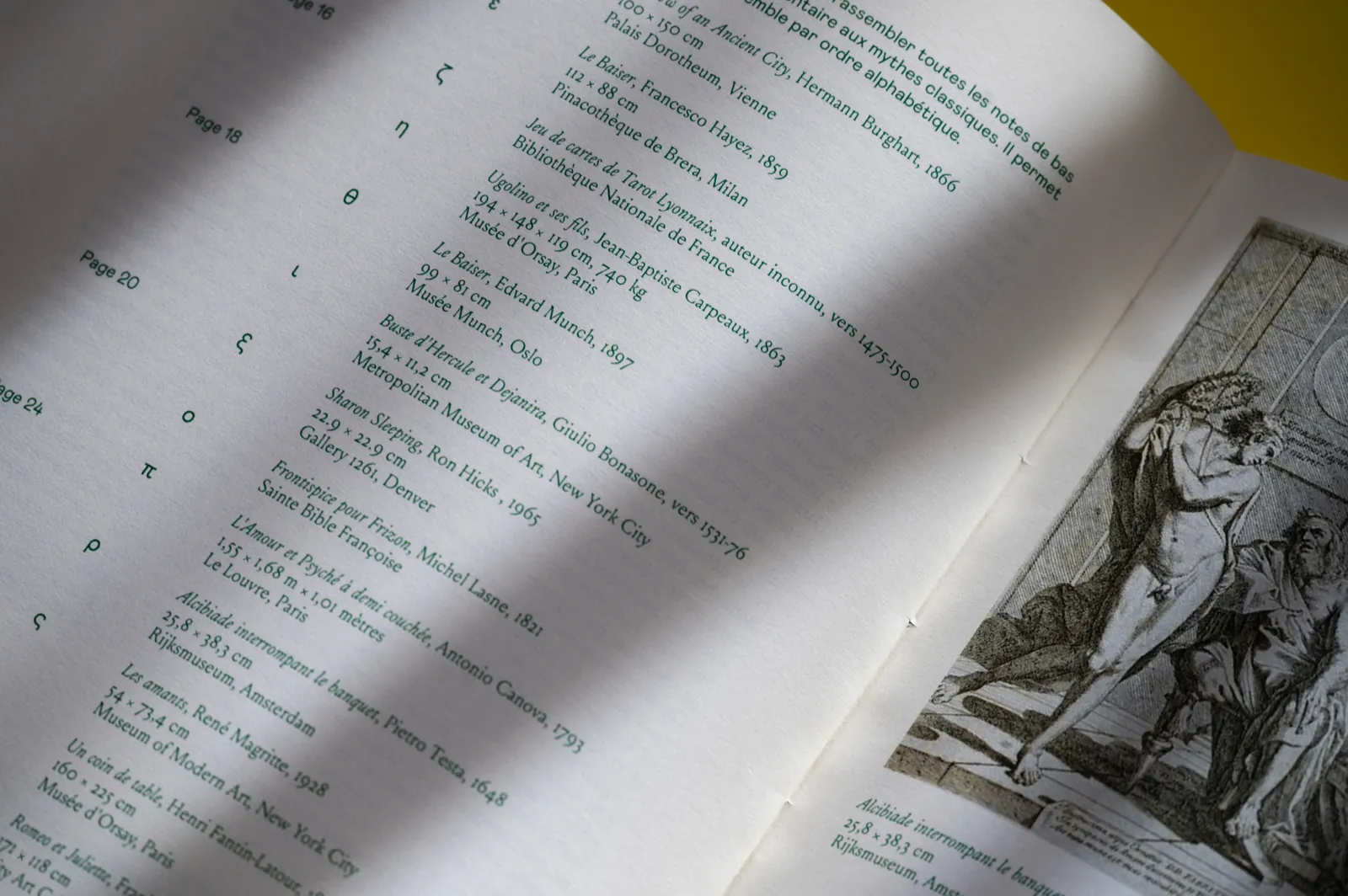 Double page du livre Le mythe de l’Androgyne avec une gravure